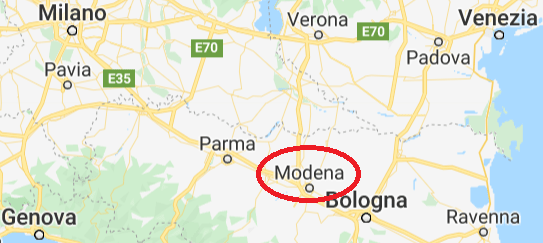 Same name but diffrent locations this is Modena in Italy (the other is in Pennsylvania !) this is why tricks local seo become vital